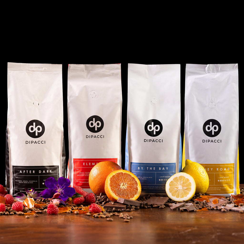 Dipacci Espresso coffee beans sample pack — all four signature blends